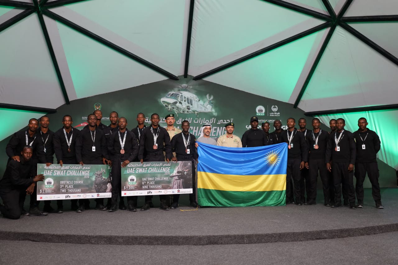 Polisi y’u Rwanda yegukanye umwanya wa gatatu muri UAE SWAT Challenge